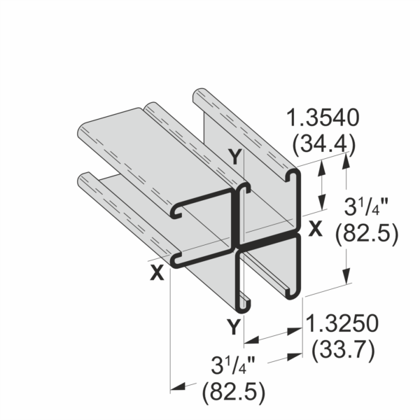 S1AD3 Strut Channel Triple Combination