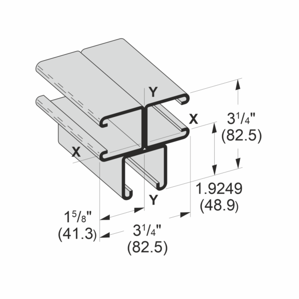 S1B3 Strut Channel Triple Combination