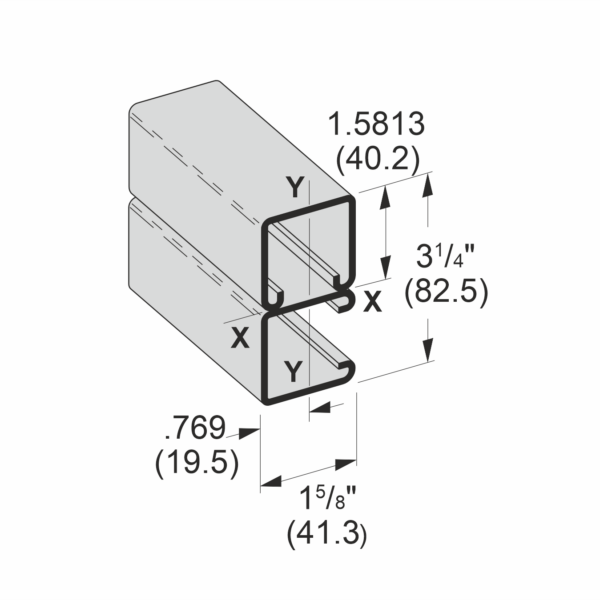 S1E Strut Channel Double Combination