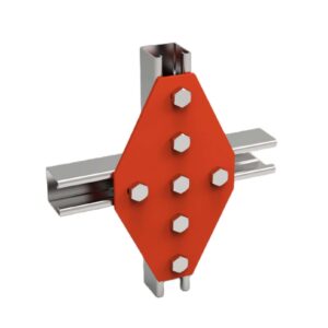 SSS 72 - 7 HOLE GUSSET CROSS PLATE